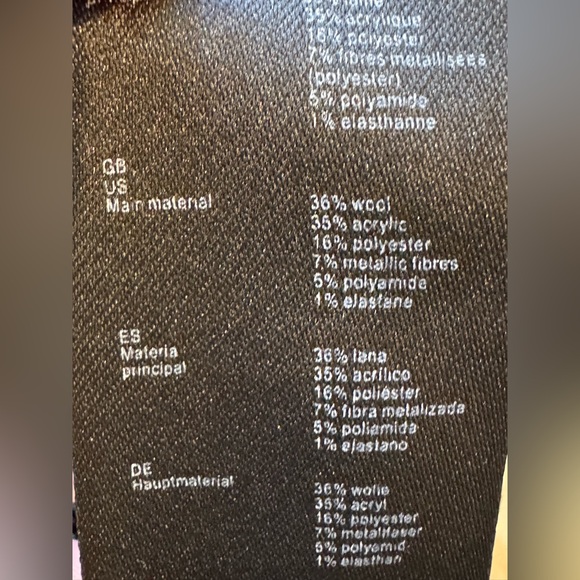 Maje Martch Monogrammed Metallic Jacquard Silver Black Cardigan - Picture 8 of 10